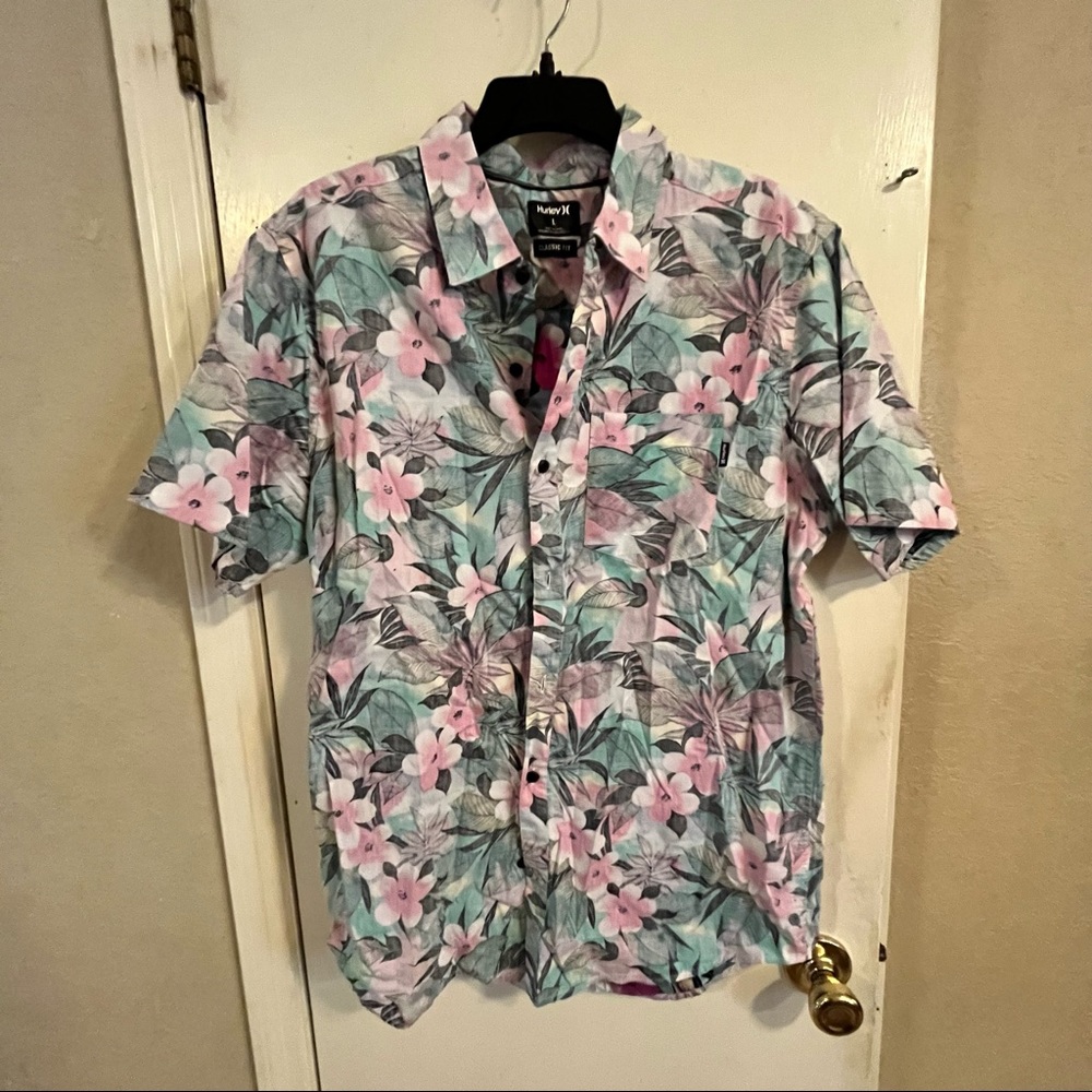 Hurley Button Down Floral Shirt